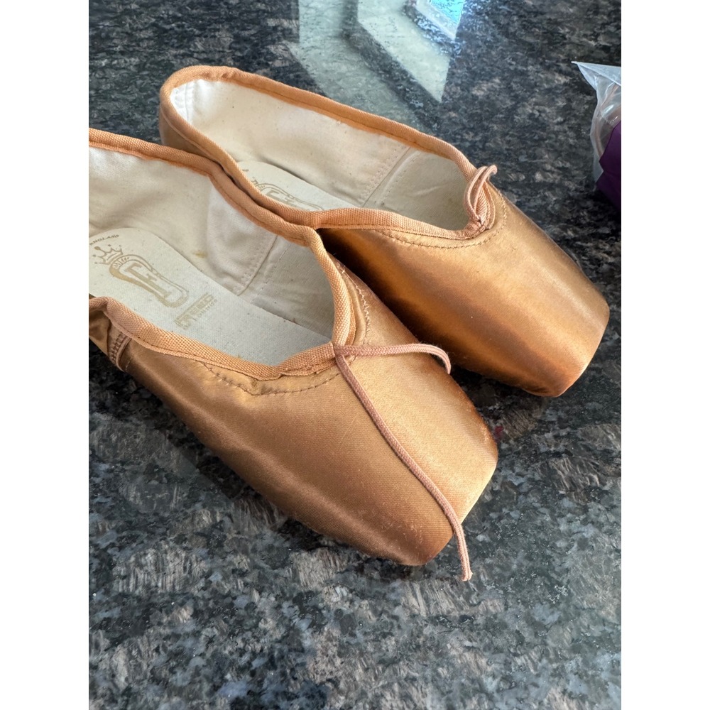 Freed of London Bronze Satin Pointe Shoes Studio Pro 6.5 XXX Z 2.5 Wing Durham